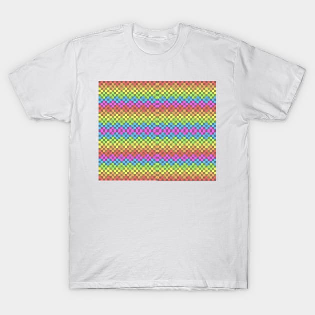 colorful checkered T-Shirt by persa